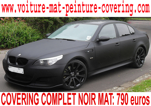 BMW Serie 5 noir mat, BMW Serie 5 noir mat, covering BMW Serie 5