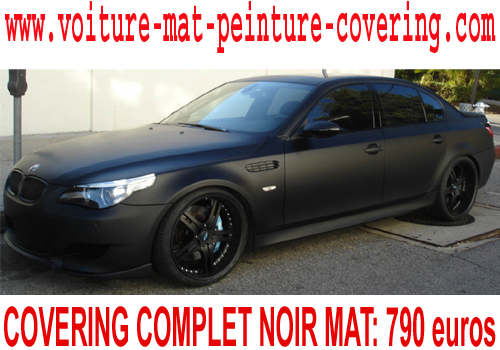 BMW Serie 5 noir mat, BMW Serie 5 noir mat, covering BMW Serie 5